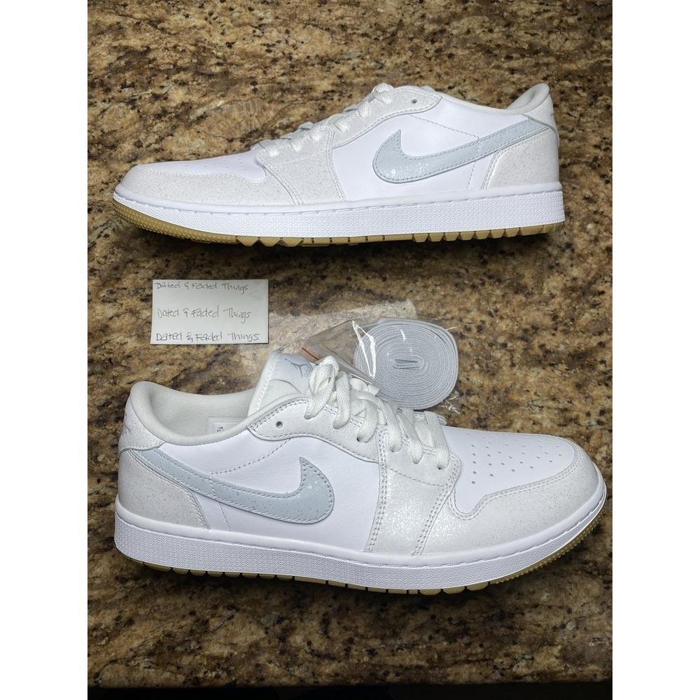 *NEW Men Size 11.5 Nike Air Jordan 1 Low Golf Shoes White DD9315-111 AUTHENTIC